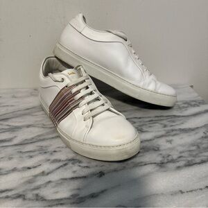 Paul Smith Basso White Leather Men's Sneakers size 10 made in Italy